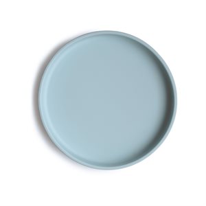 Mushie Classic Silicone Plate - Powder Blue